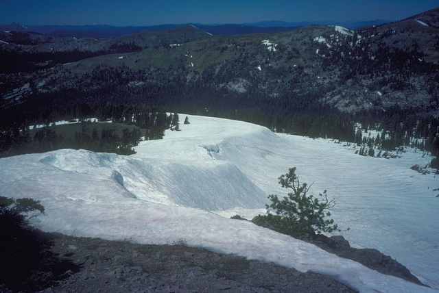 Snow on the east slope