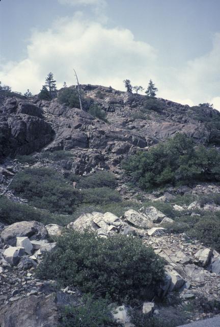 Upper slopes at Lang Crossing